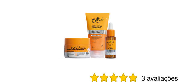 Combo Vult Facial: Gel De Limpeza Vitamina C 150g + Creme